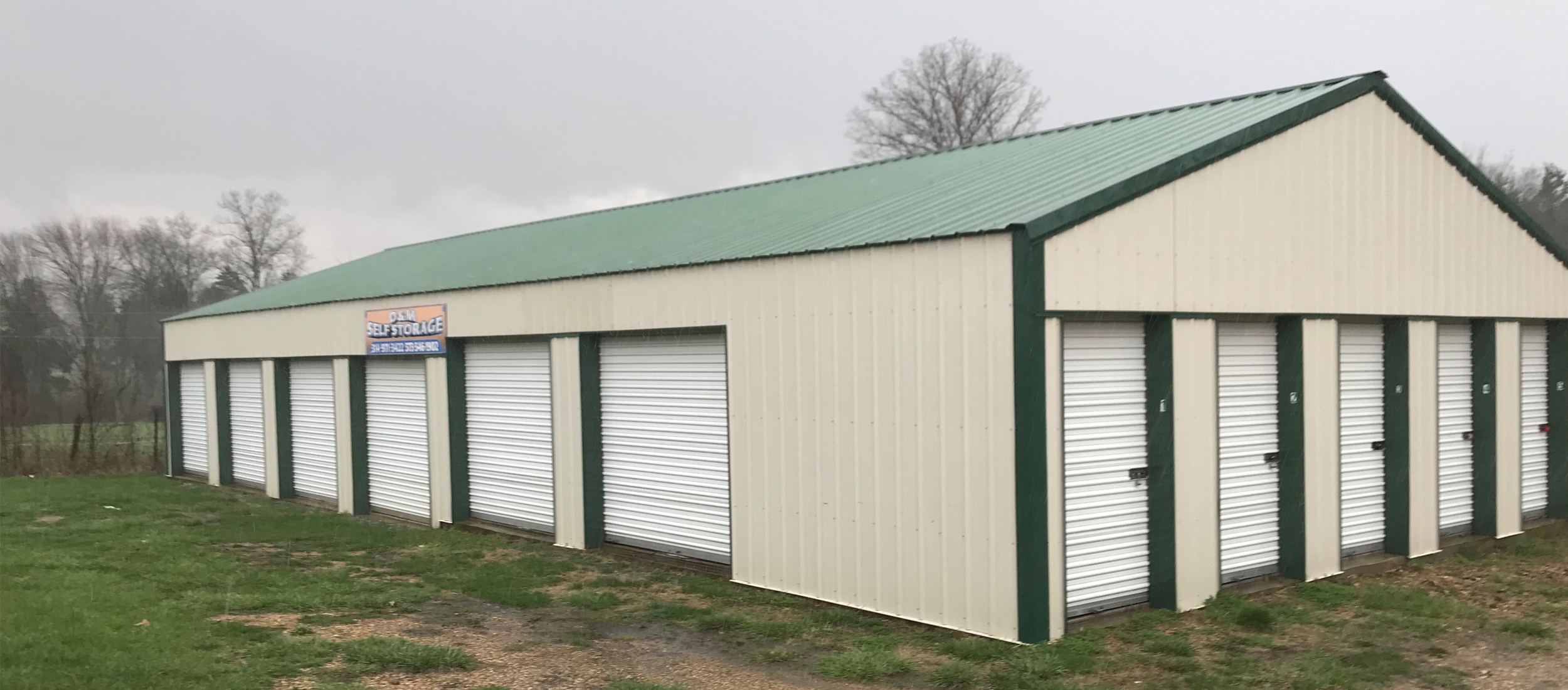 single building with multiple storage units